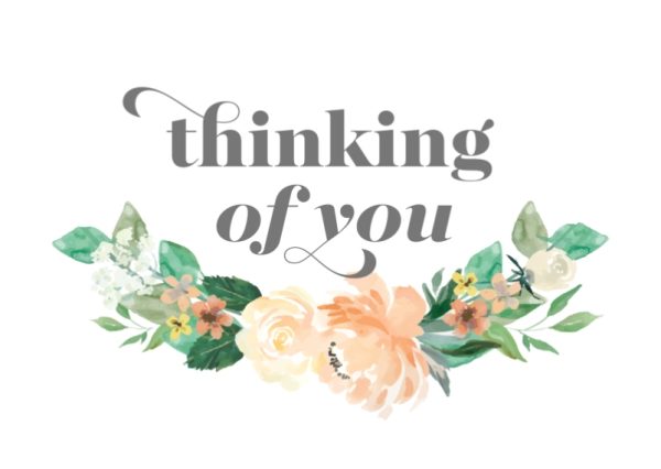 Thoughtful Bouquet 7x5" (18x13cm) Folded Greeting Cards, Card & Stationery Multi