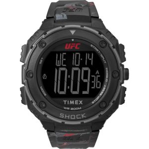 Timex UFC Shock XL Fight Week Black Resin Strap Men's Watch TW2V85100