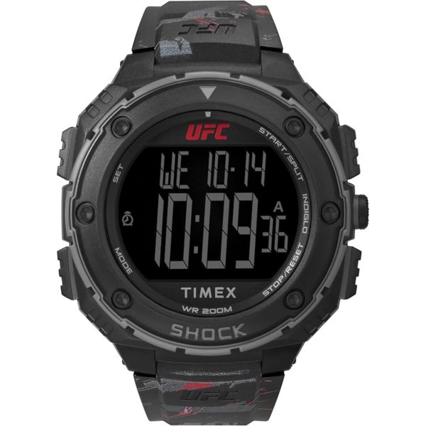 Timex UFC Shock XL Fight Week Black Resin Strap Men's Watch TW2V85100