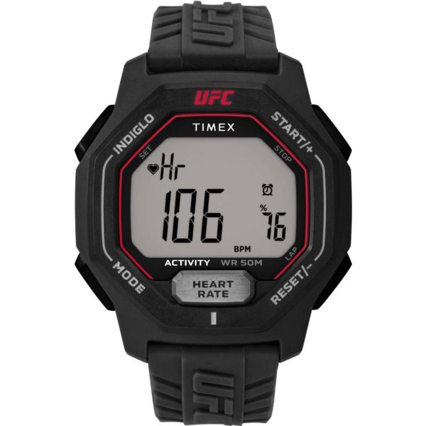 Timex UFC Spark Activity and Heart Rate Men's Digital Black Dial Watch TW2V83800