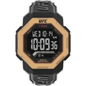 Timex UFC Strength Knockout Men's Digital Black Silicone Strap Watch TW2V89000