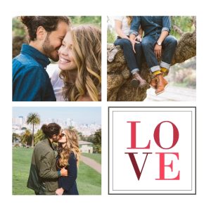 Valentine's 8x9" Personalised Mouse Mat (20x23cm), Gifts White