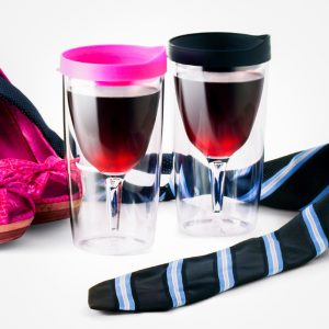 Vino2Go - Portable Wine Glass - Novelty Christmas Gifts - A Sippy Cup For Wine On The Go & This Is A Lovely Gift For All Wine Lovers