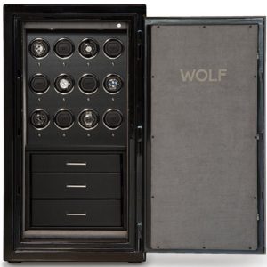 WOLF Watch Safe Atlas 12 Piece Onyx