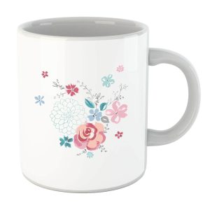 Water Colour Flower Bouquet Mug