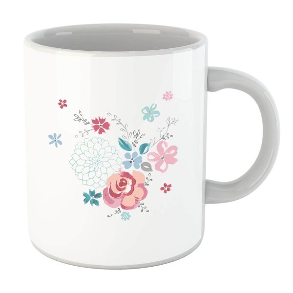 Water Colour Flower Bouquet Mug