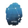 Watercolor Constellations Personalised Travel Mug 16oz (473ml), Gifts Blue