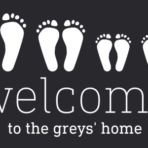 Welcome Feet Personalised Door Mat, Gifts Black