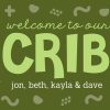 Welcome To Our Crib Personalised Door Mat, Gifts Green