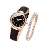 Women'S Quartz Watch & Bracelet Set - 2 Colours & 2 Options | Wowcher