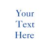 Your Text Here Personalised Pint Glass, Gifts Blue